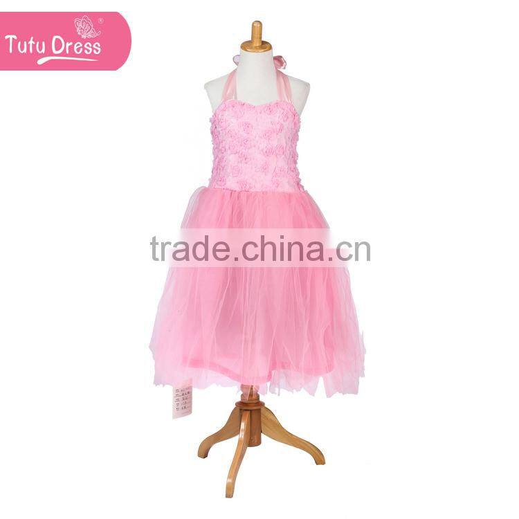2015 best gift pink princess dresses for kids