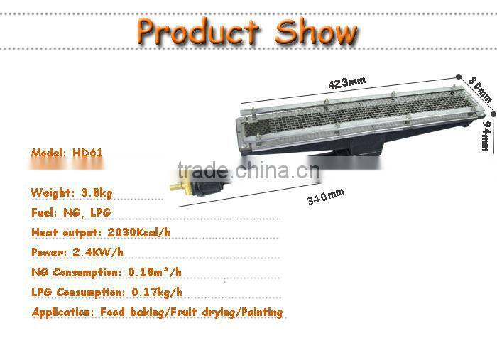Infrared Gas heater parts for cast iron stoves