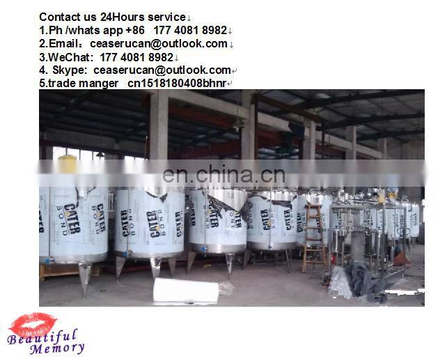 food and beverage machinery stainless steel mixing tank