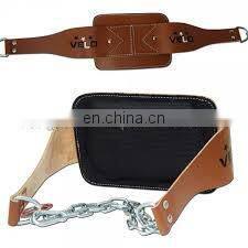 High Quality Wholesale price Leather Power weight lifting Dipping Back Support Belts Power weightlifting Dipping Belt
