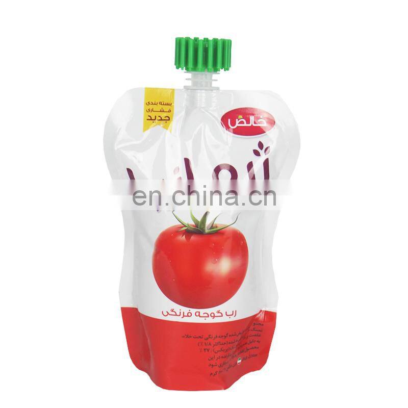 juice jelly stand up spout pouch bag custom wholesale Children's anti-swallowing Safe and playable spout pouch
