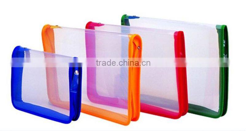 best quality plastic a4 size file bag with ziplock for office stationery RYX-ZB774