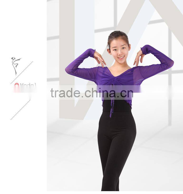 (WE01098) Dance Mesh Tops, Ballet Warm Up, Dance Warm Up