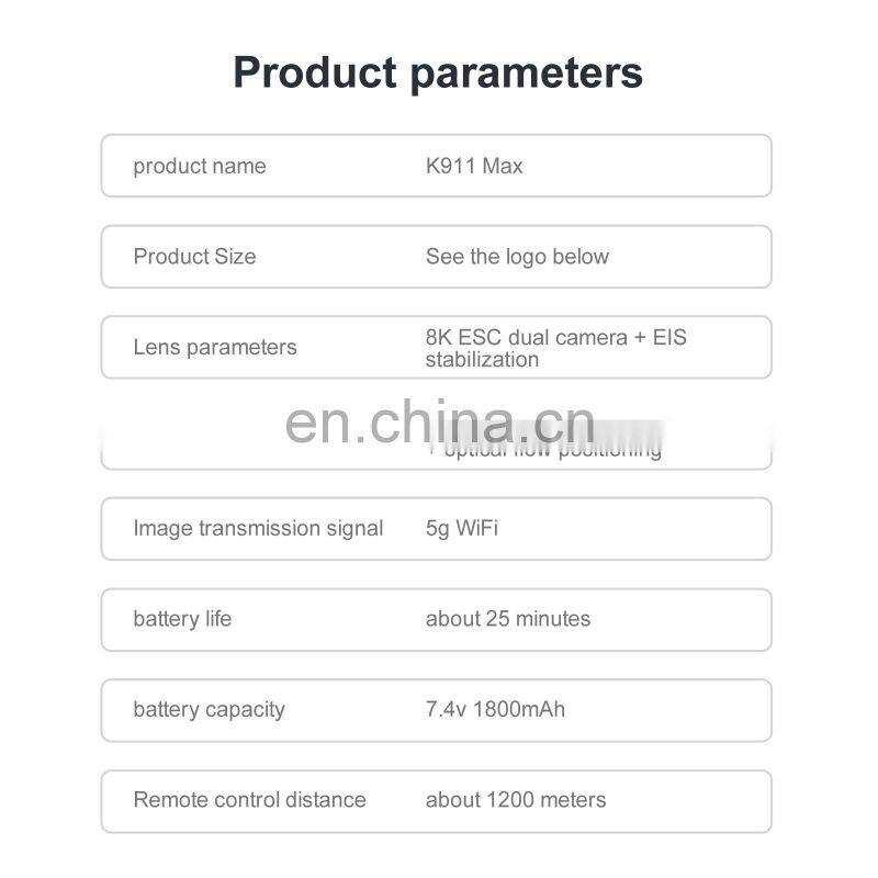 K911 MAX drone with 4K Camera GPS Drone 5G WIFI 1.2KM 26Mins 3 Axis Gimbal Obstacle Avoidance K911 max