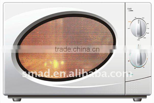 Mirror glass 25L stainless steel tabletop microwave oven