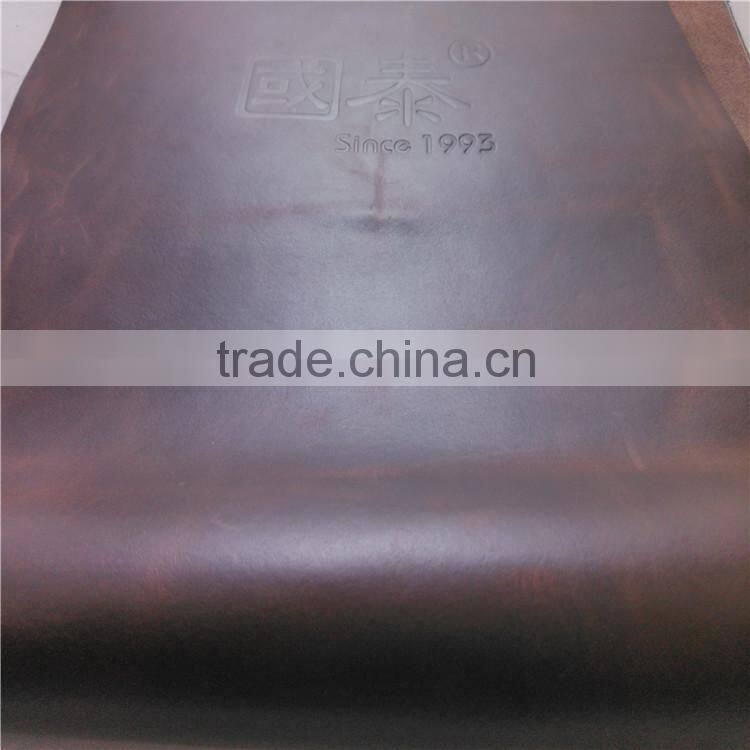 Cow pull up genuine china leather