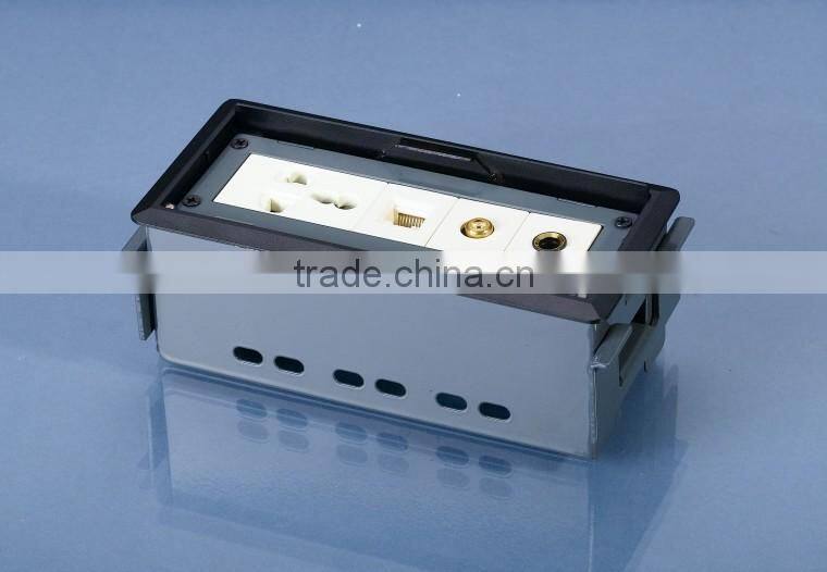 High quality Multi-function rj45 office electric desktop flip table socket