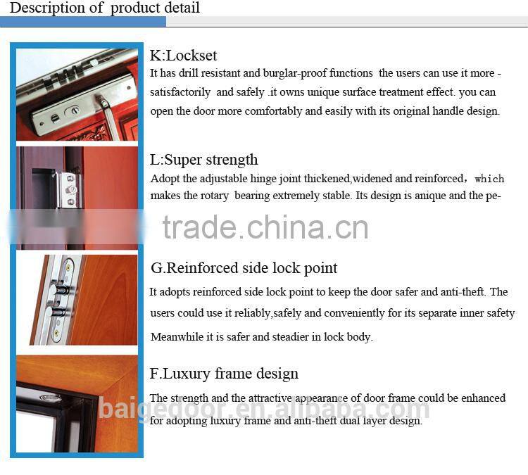 BG-AF9005 carved double doors/double entry doors modern/double shed steel doors