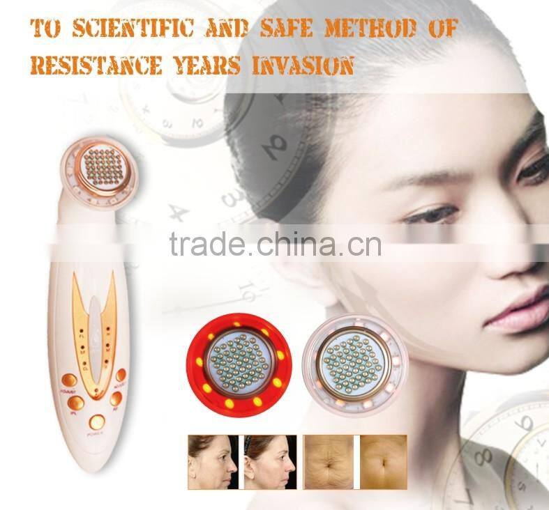 Personal care portable RF device with LED home use tripollar rf machine