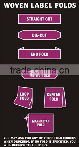 Modern woven label hang tag