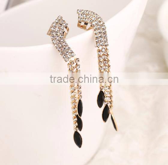 Best selling chinese earring fashion high quality diamond tassel earrings