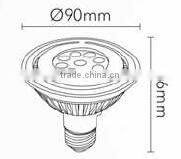CE ROSH New Design Professional indoor LED SPOT LIGHTS Vehicle 15W 9W E27Base PAR30 PAR38