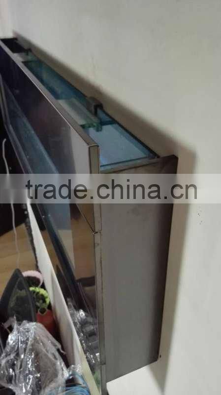 Stainless Steel Wall Mounted Aquariums - Standard Contemporary Wall Aquarium