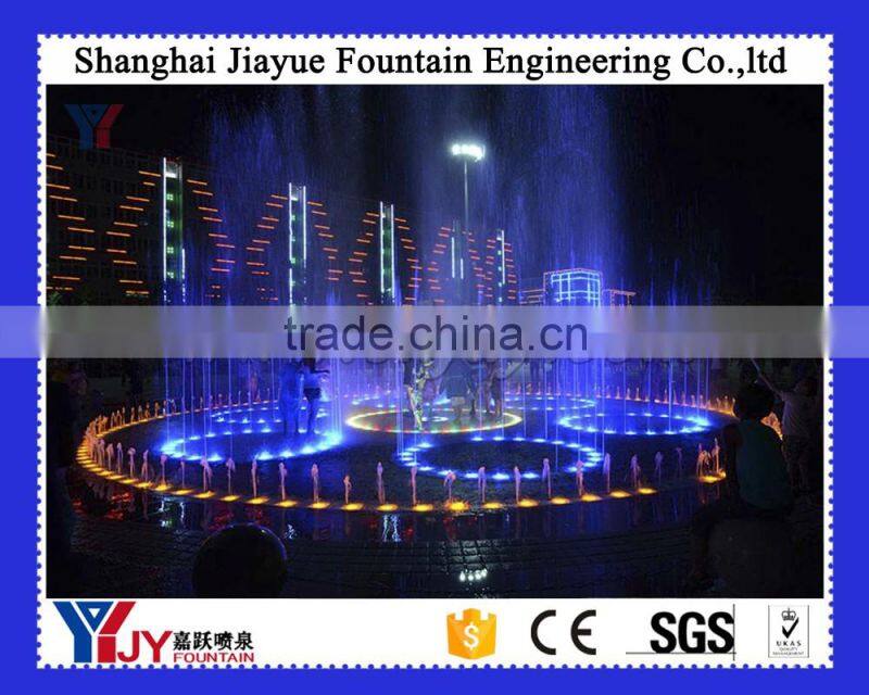 Project large scale music dancing floor fountain in big square
