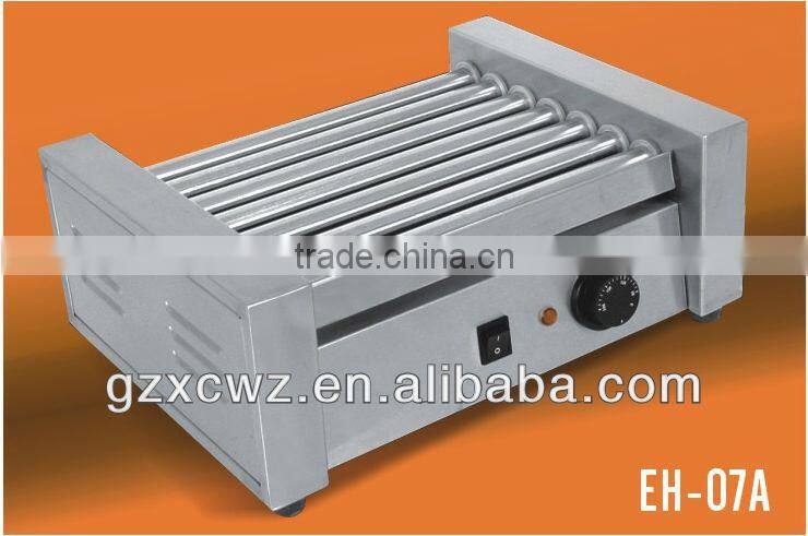 seven roller hot dog grill machine