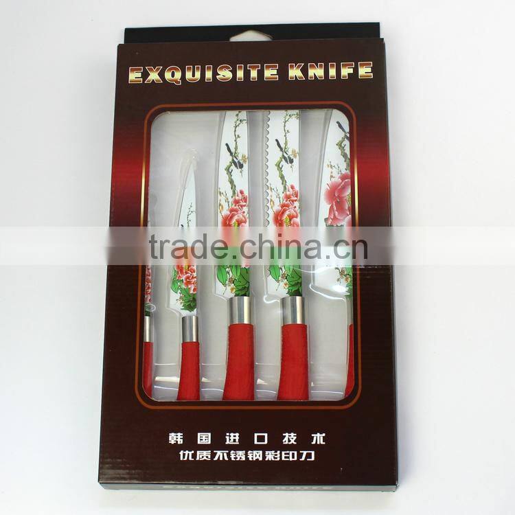 5pcs new design stainless steel kitchen knife