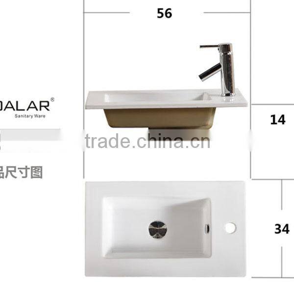 GA-2093 Rectangular slimline kitchen ceramic sink