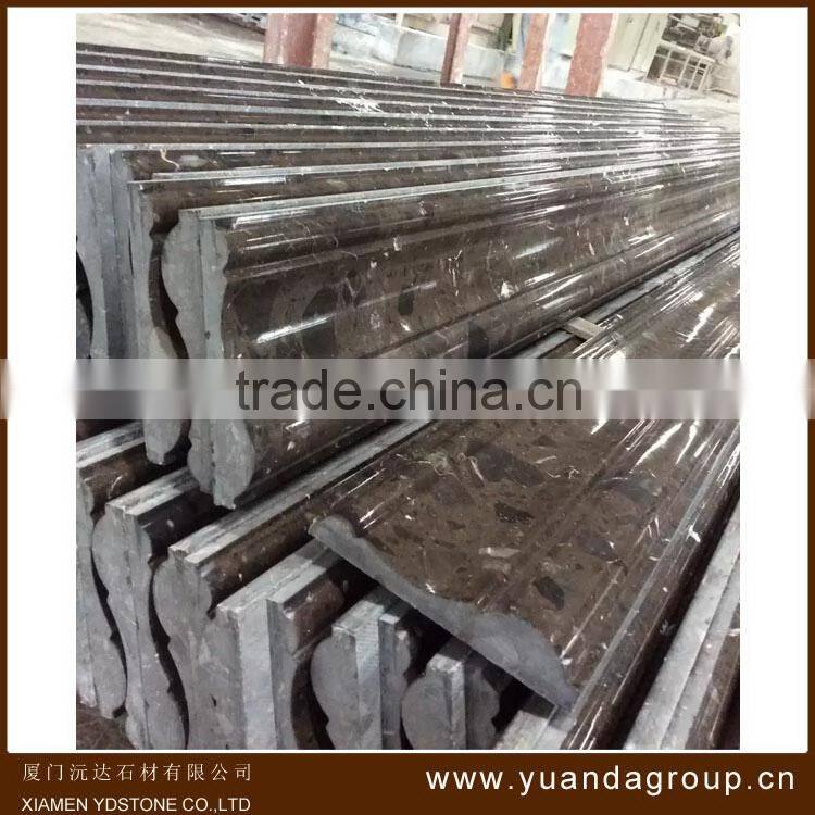 Top level hot selling decor white marble balusters handrail