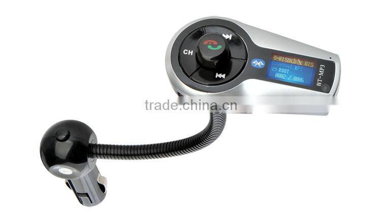 LCD Display Vehicle Bluetooth FM Transmitter Car Kit MP3 Player FM Modulator BT Wireless Hands-free Music Call