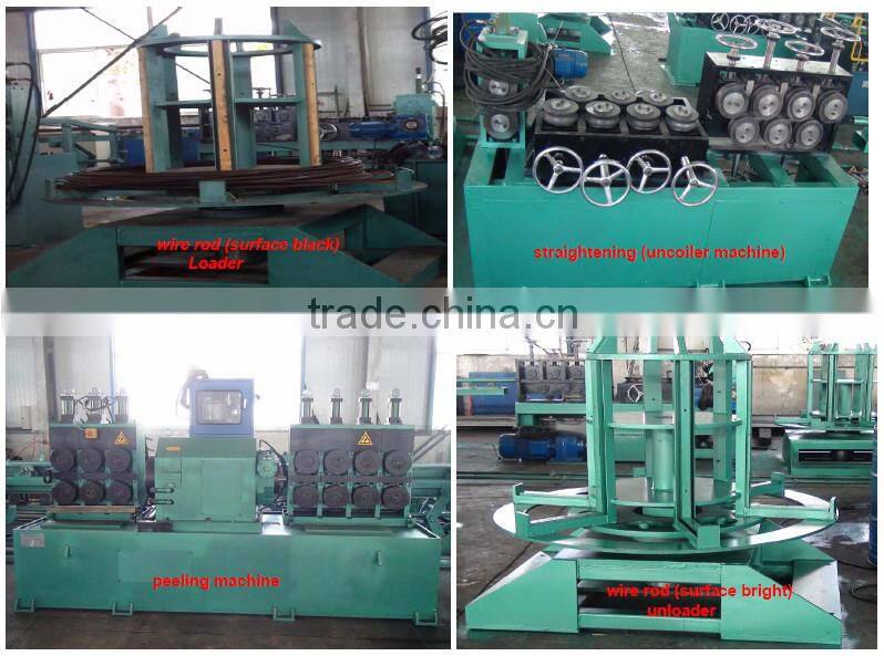 wire rod / coil to coil / titanium wire surface peeling machines China manufacturer