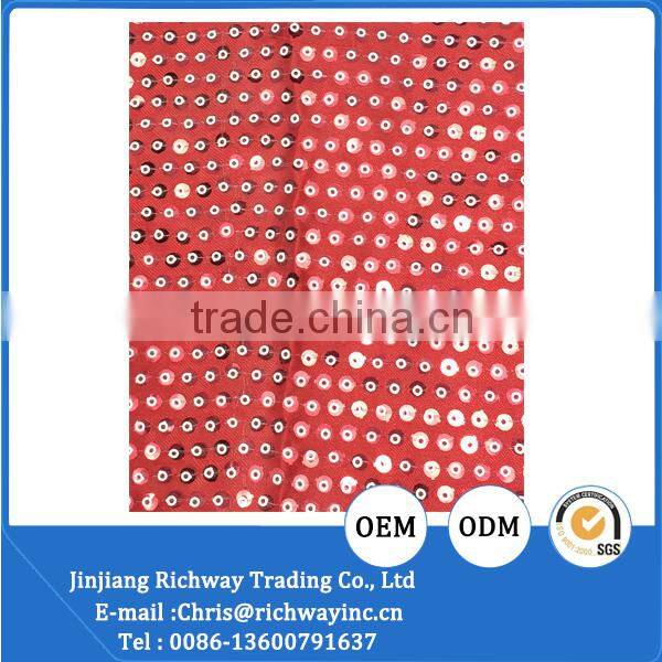 sequin embellished fabric for zapatos fabric