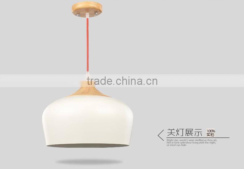 Modern vintage fancy style wood pendant lamp lighting JK-8005B-03 Wooden LED pendant light