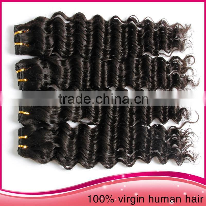 Wholesale Full Cuticle 6a Brazilian Human Hair Extension, 100Unprocessed Human Hair Deep Curly Hair Weaving