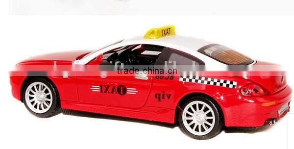 Wholesale customized 1:32 diecast model taxi pull back car with light&music