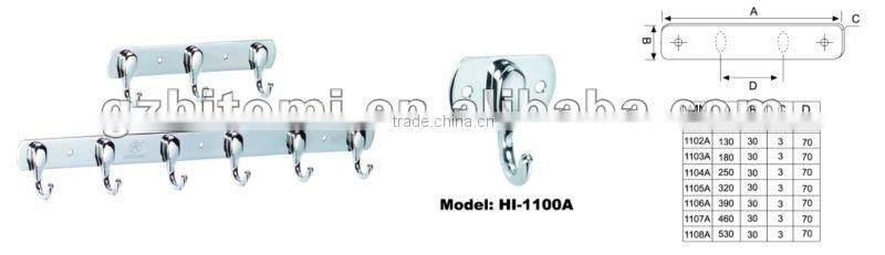 Mirror color single hook,Robe Hooks