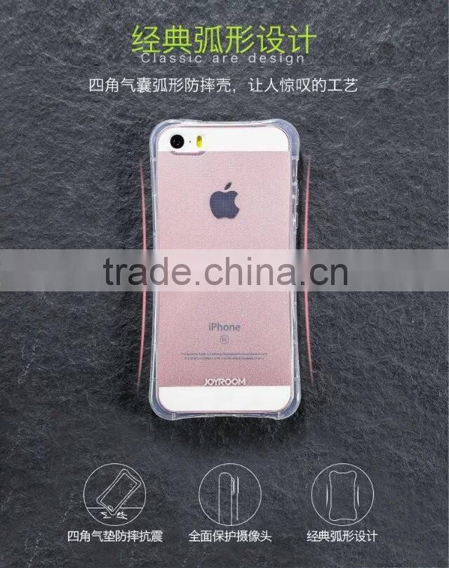 Joyroom ultrathin clear TPU curved case for iphone 6s plus 2in1 9H Soft 0.2mm explosion-proof nano menbrane for iphone 6 plus