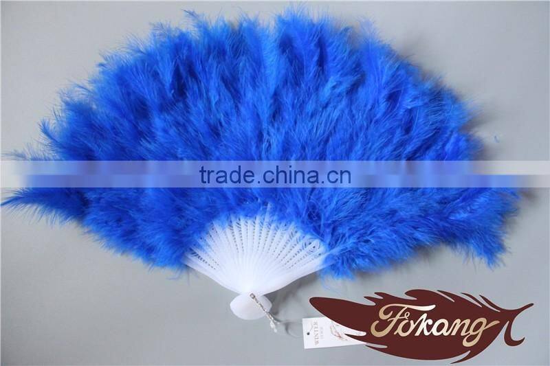 Natural Craft Marabou Turkey Feather Large Hand Fans
