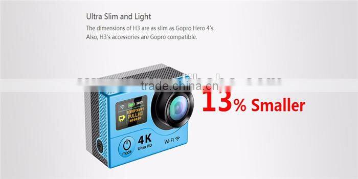 Full HD 1080p WiFi 4K 15fps Sport Camera Dual Screen 170 degree visual angle 12MP