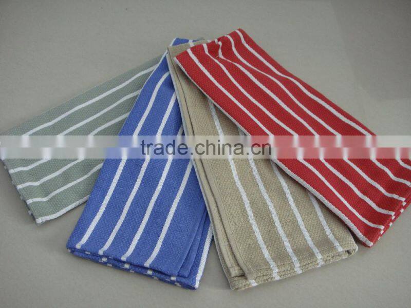45x70cm black stripe tea towel face towel