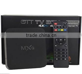 MXQ Amlogic S805 XBMC Media Player Quad Core Android 4.4 Smart TV BOX H.265 1080p 1G 8G Media Android Box