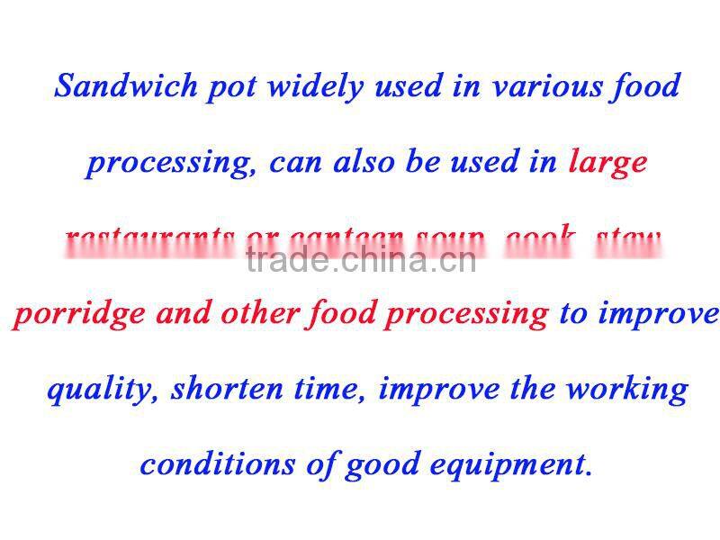 Stainless steel food jacketed mixing kettle with agitator kitchen cabinet accessories