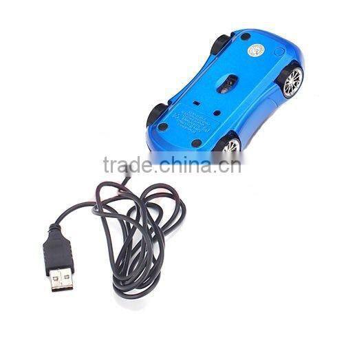 3D Optical Car Shape USB Wired Mouse Mice for Computer PC Laptop Notebook Blue