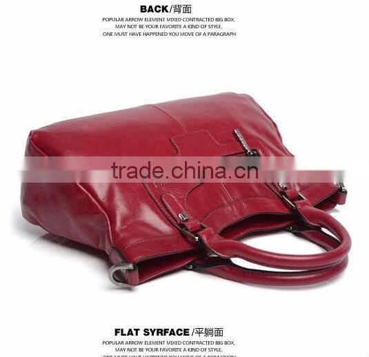 Wax oil bag 2014 leather shoulder handbags