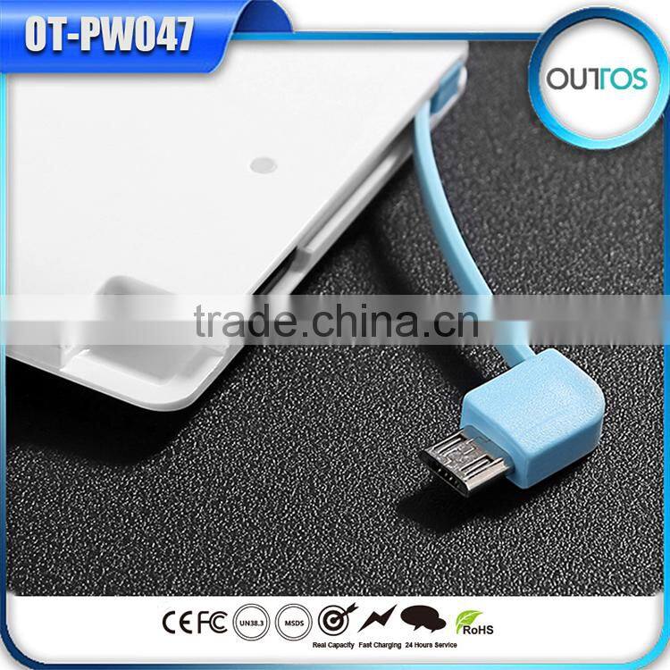 promotopm gift 2500mah external battery backup charger with led