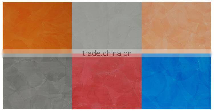 Artistic effects, feel smooth cement based paint