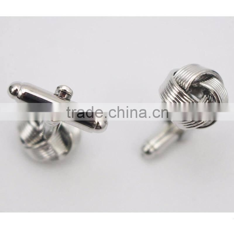 Patched Silver Rectangle Metal Cuff Links From Shenzhen