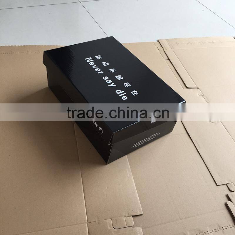Corrugated Box Custom Design Luxury blue fashional shoes box