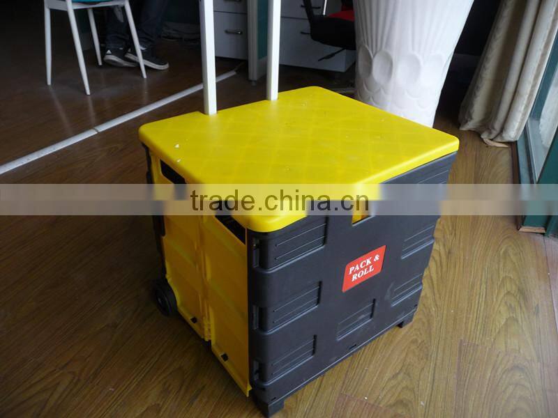 PP Plastic Folding Shopping Carts,shopping trolley cart