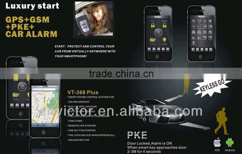 GPS+GSM+PKE+ car alarm system