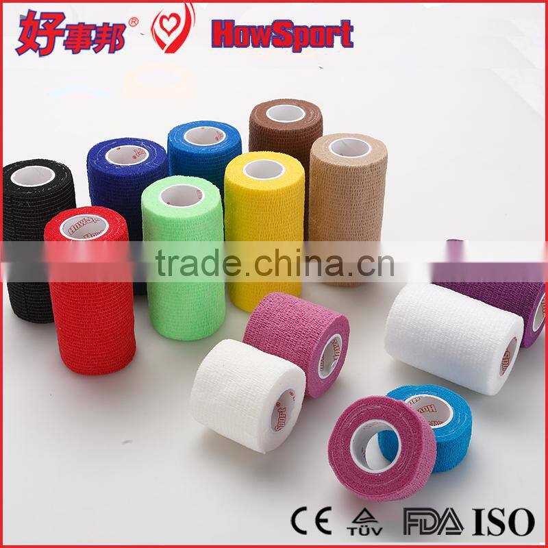 Vet Adhesive Nonwoven Colored Elastic Compression Cohesive Bandage