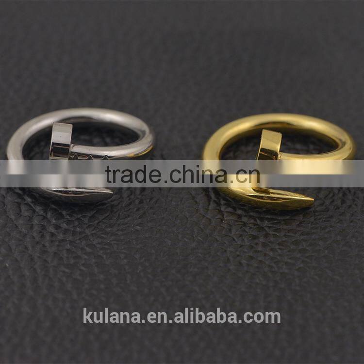 Modern engagement rings twisted nail rings class rings