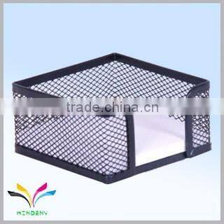 Fasional embossing blue metal wire counter office desktop memo holder