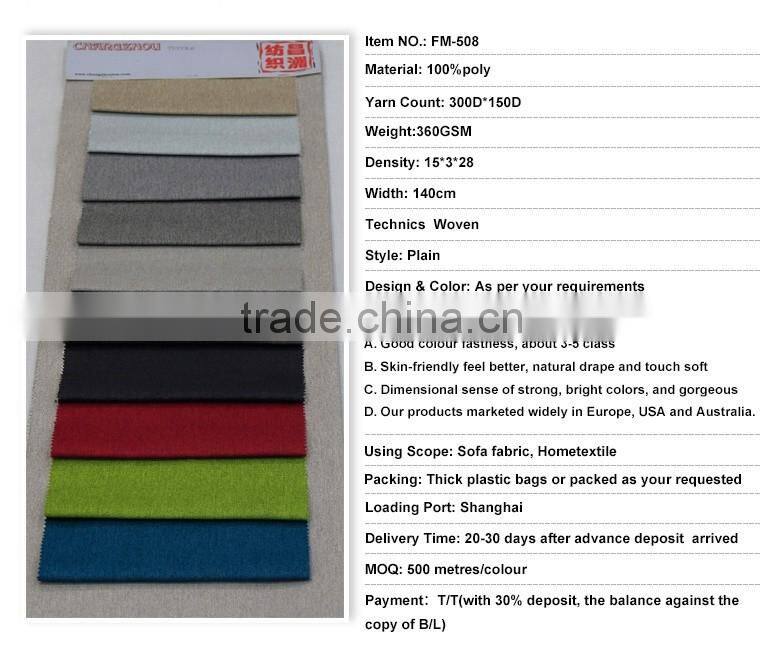 ChangzhouTex 100%poly Style Plain hometextile