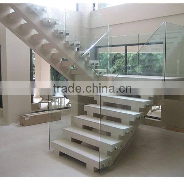 stainless steel double glass standoff with 200*100*10mm back plate