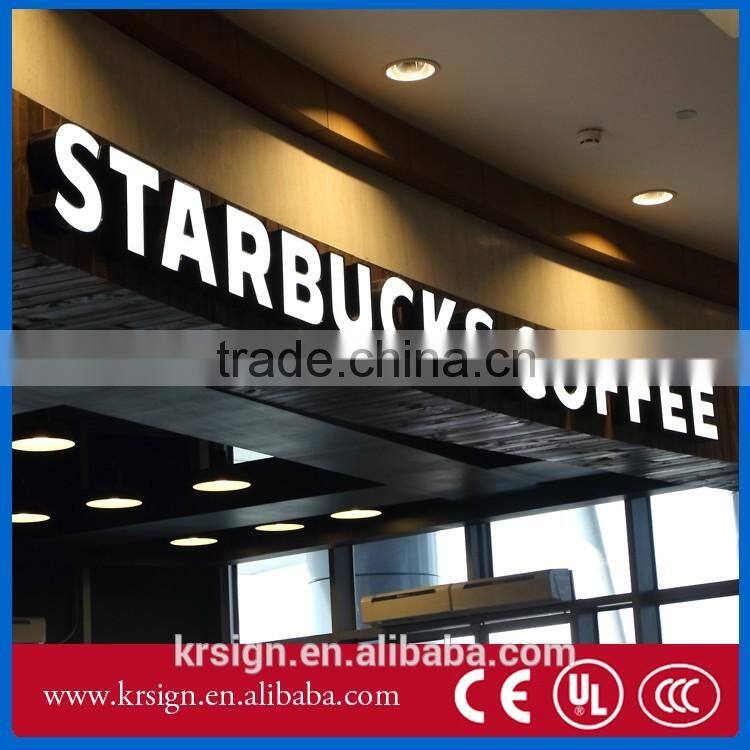 backlit lighted alphabet metal letter sign for building advertising