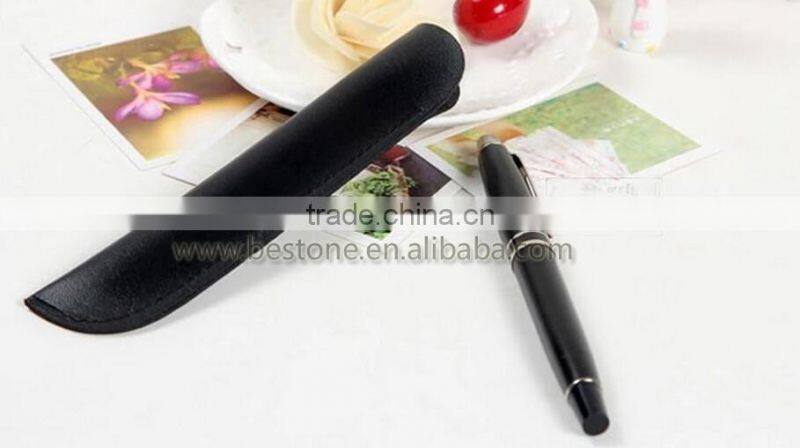 Personalized Leather Pen Pouch Sleeve Bag